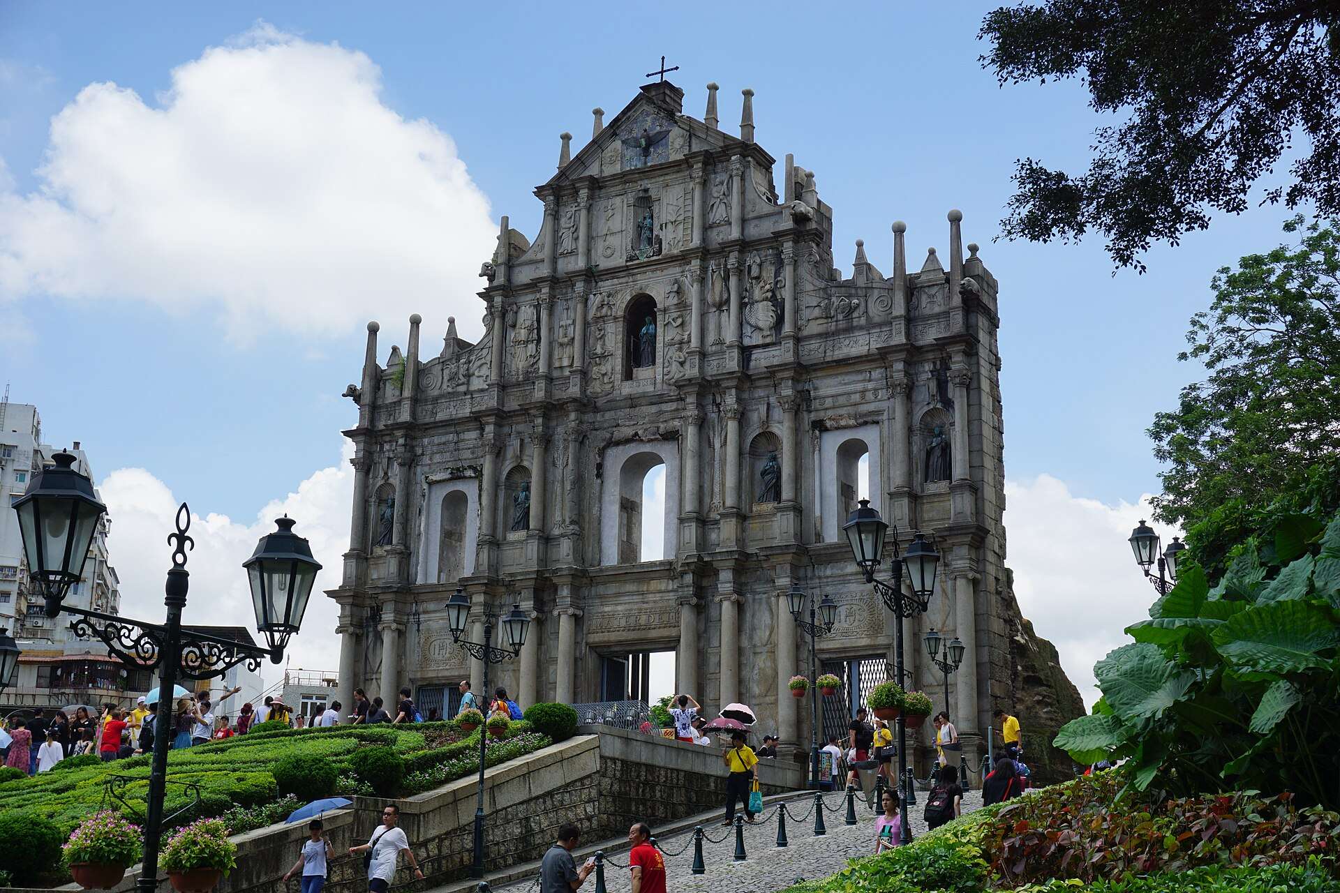 The facade of the Ruins of St. Paul's, Macau