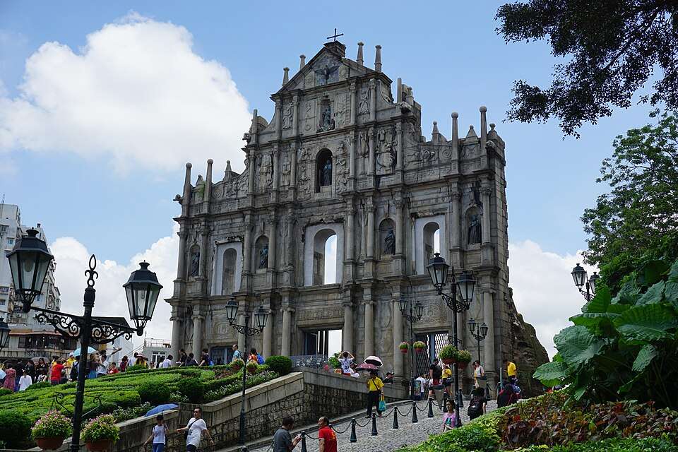 The facade of the Ruins of St. Paul's, Macau